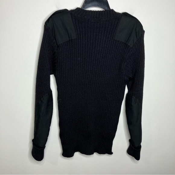 Brigade quarter masters the wooly‎ pully sweater 100% wool made in England black - Picture 5 of 6